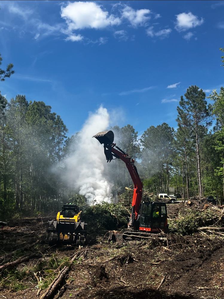 Land Clearing & Bush Hogging in progress